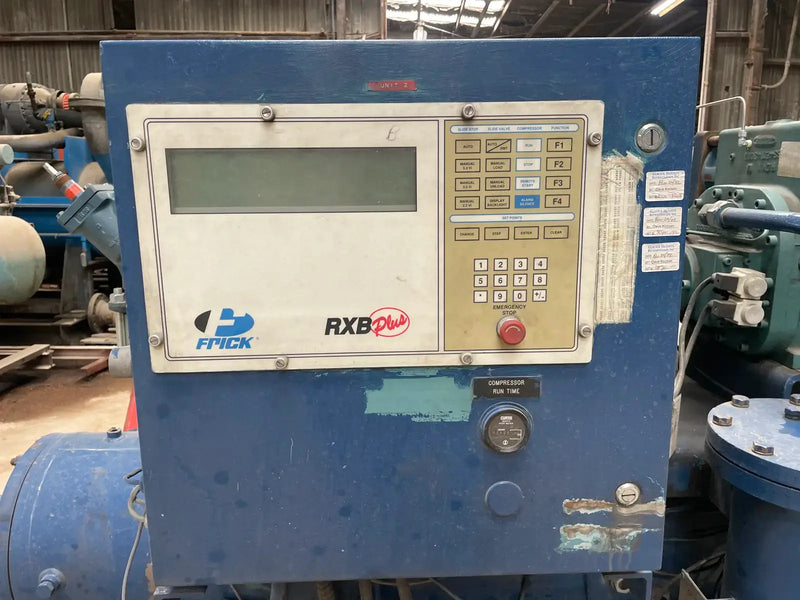 Frick RXB-50 Rotary Screw Compressor Package (Frick XJS120S, 125 HP 460 V, Micro Control Panel)