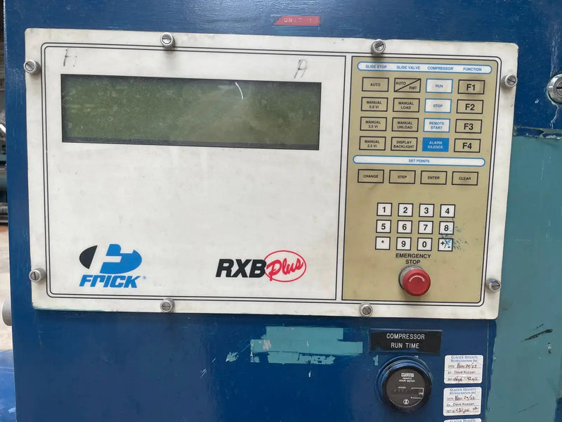 Frick RXB-50 Rotary Screw Compressor Package (Frick XJF120S, 125 HP 240/460 V, Micro Control Panel)