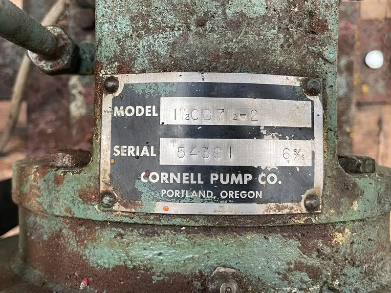 Cornell 1 1/2 CB7 1/2-2 Centrifugal Pump (7.5 HP, 140 GPM Max)