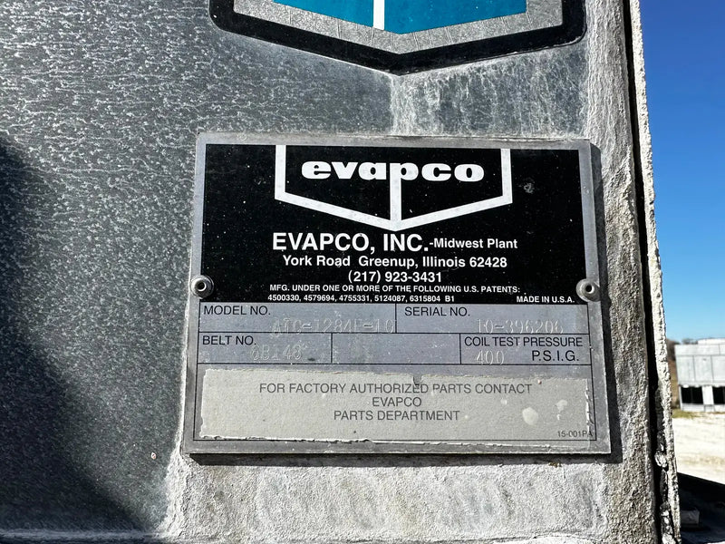 EVAPCO ATC-1284E-1G Evaporative Condenser ( 642 Nominal Tons, 2 HP Motors, 1 Tower Unit )