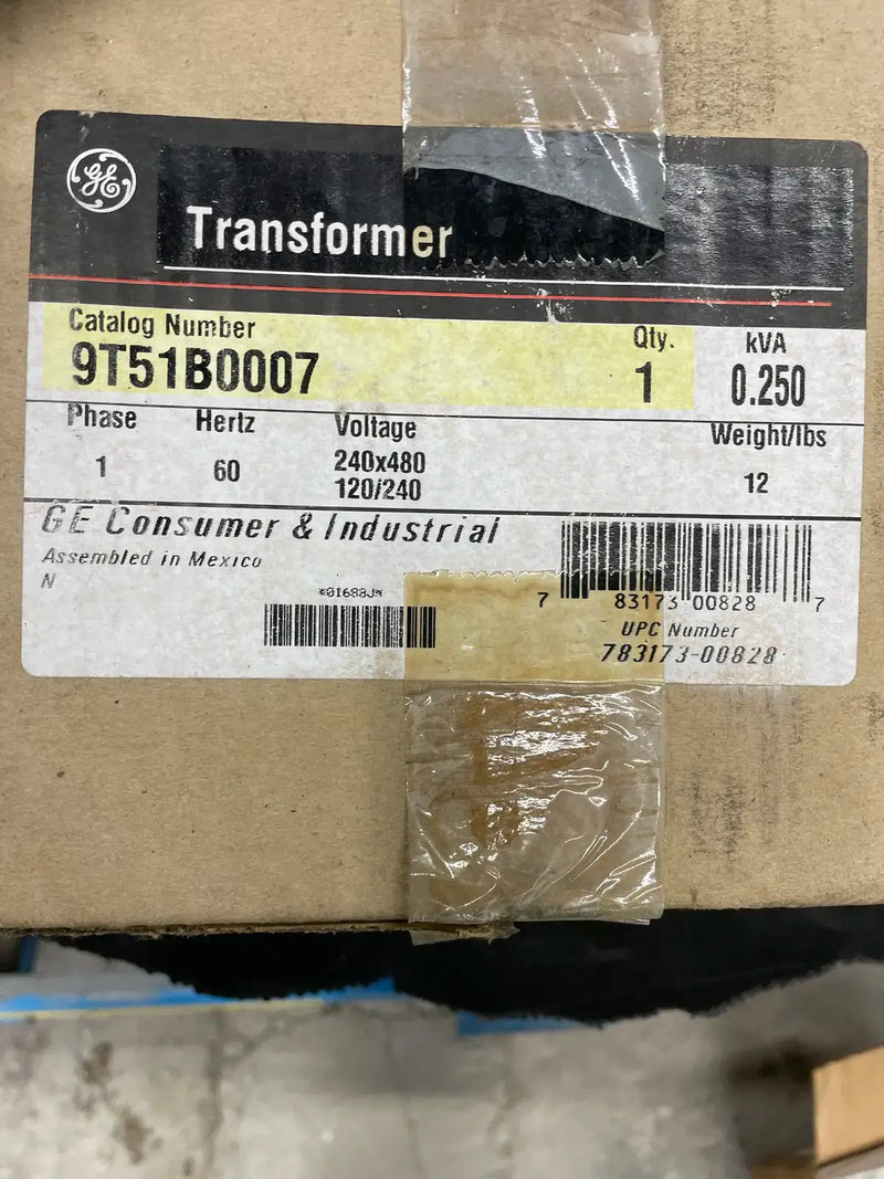 General Electric 9T51B0007 Transformer (0.25 kVA)