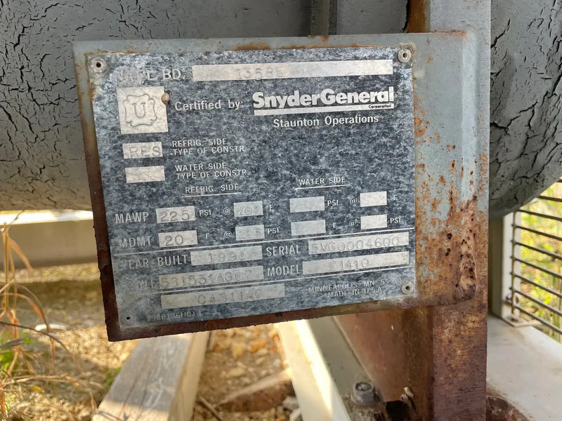 Snyder General / McQuay Air cooled Chiller 125 Ton