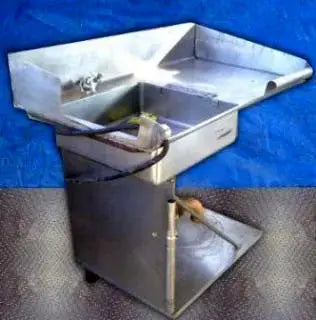 Portable Stainless Steel Counter Top and Sink with Commercial Grinder