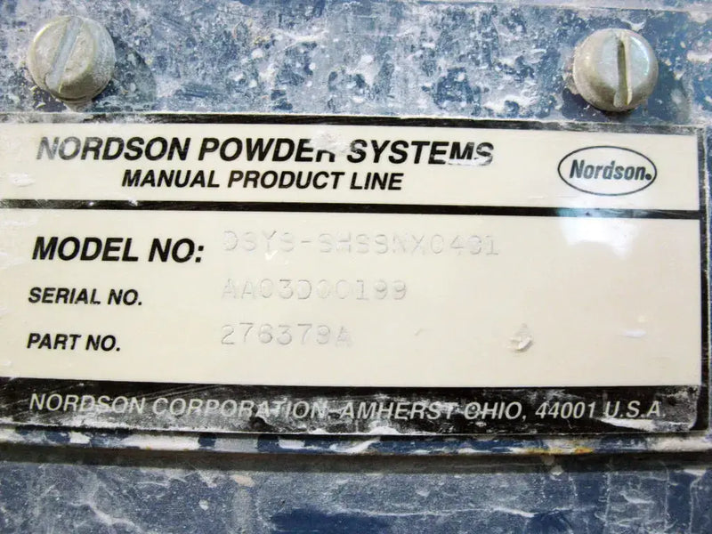 Nordson Corporation Fluidized Powder System with Hopper