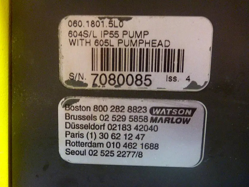 Watson-Marlow 604S Peristaltic Pump