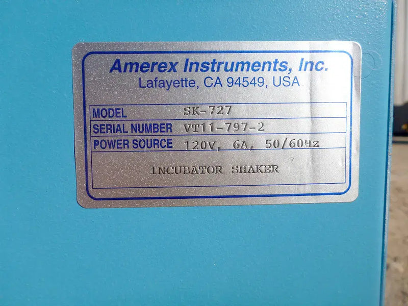 Amerex Instruments Inc. Orbital Incubator Shaker