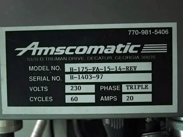Amscomatic Conveyor Bag Sealer