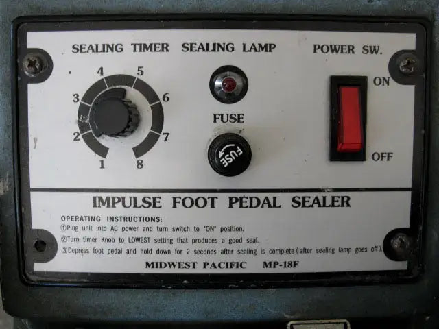 Midwest Pacific Impulse Foot Pedal Sealer
