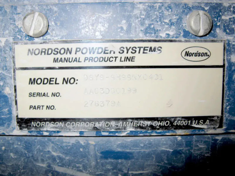Nordson Corporation Fluidized Powder System with Hopper
