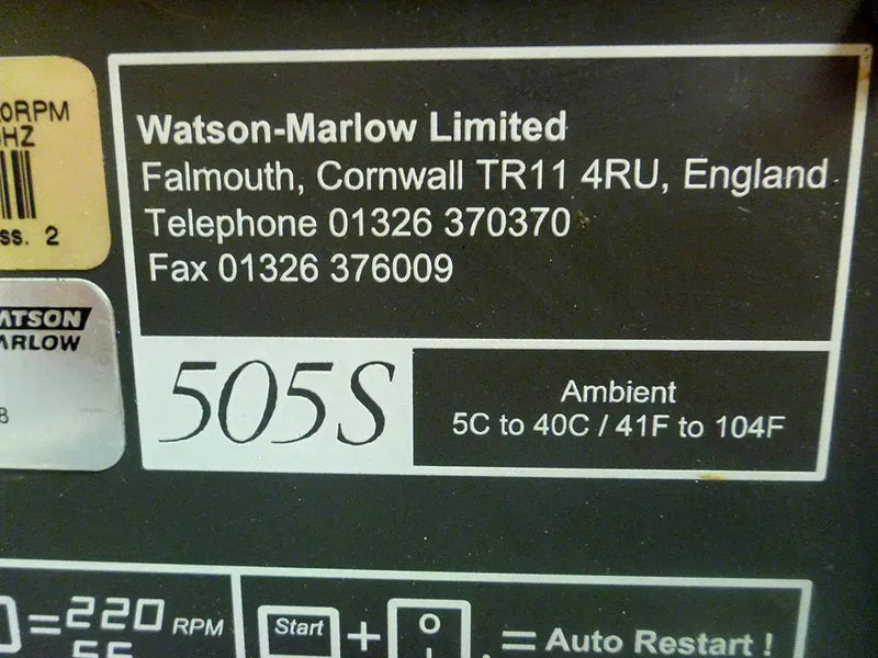Watson-Marlow 505S Peristaltic Pump