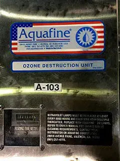 Aquafine Corp. Ozone Destruction Unit