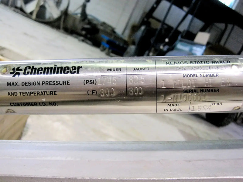 Chemineer Stainless Steel Kenics Static Mixer