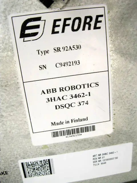 ABB Robotics IRB 2400 Series Industrial Robotic Arm Package