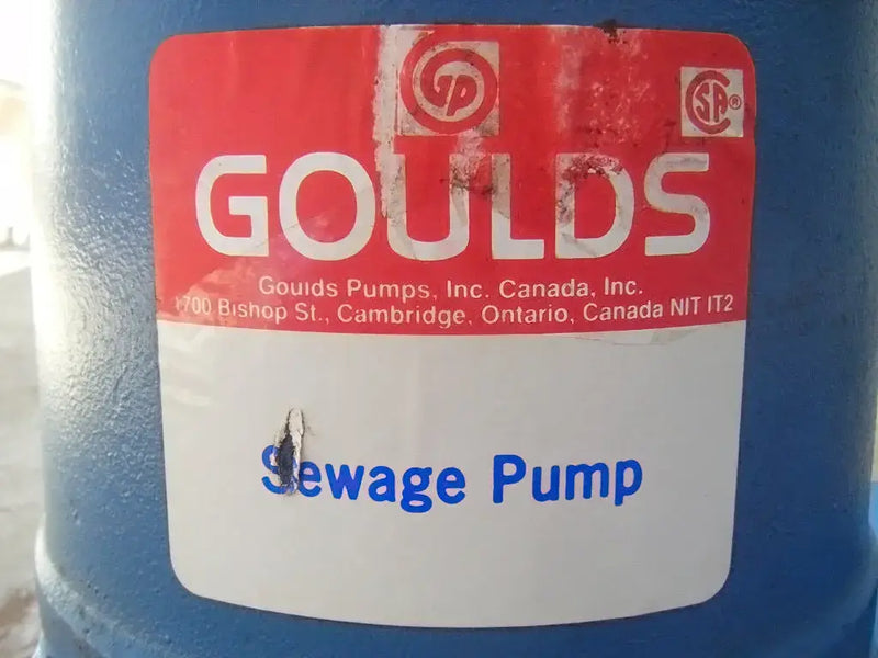 Goulds WS0534BFC Wastewater Pump (0.5 HP)
