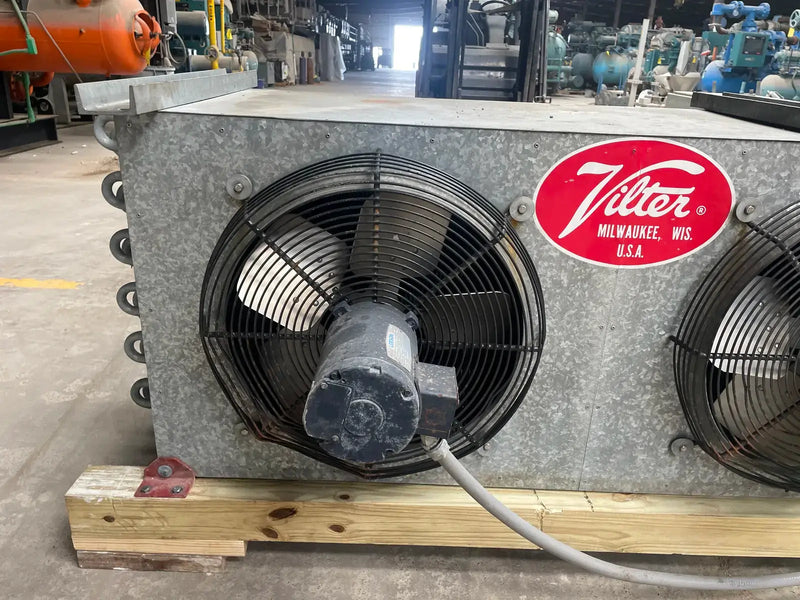 Vilter LPX 15 83 1/3 XA HGP Ammonia Evaporator Coil- 3 Fans (Low Temperature)