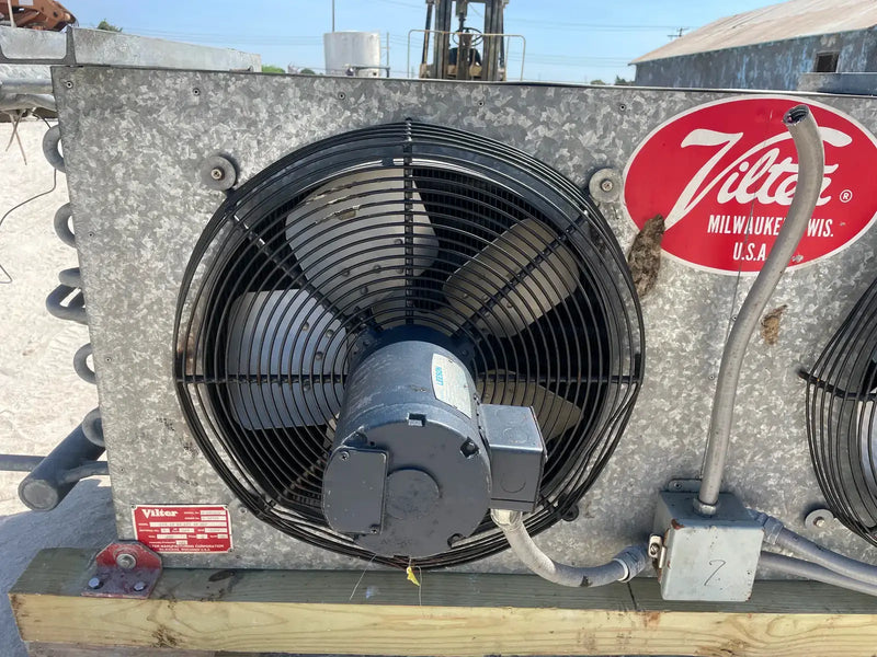 Vilter LPX-15 83 1/3 XA HGP Ammonia/Freon Evaporator Coil - 6.7 TR, 3 Fans (Low Temperature)