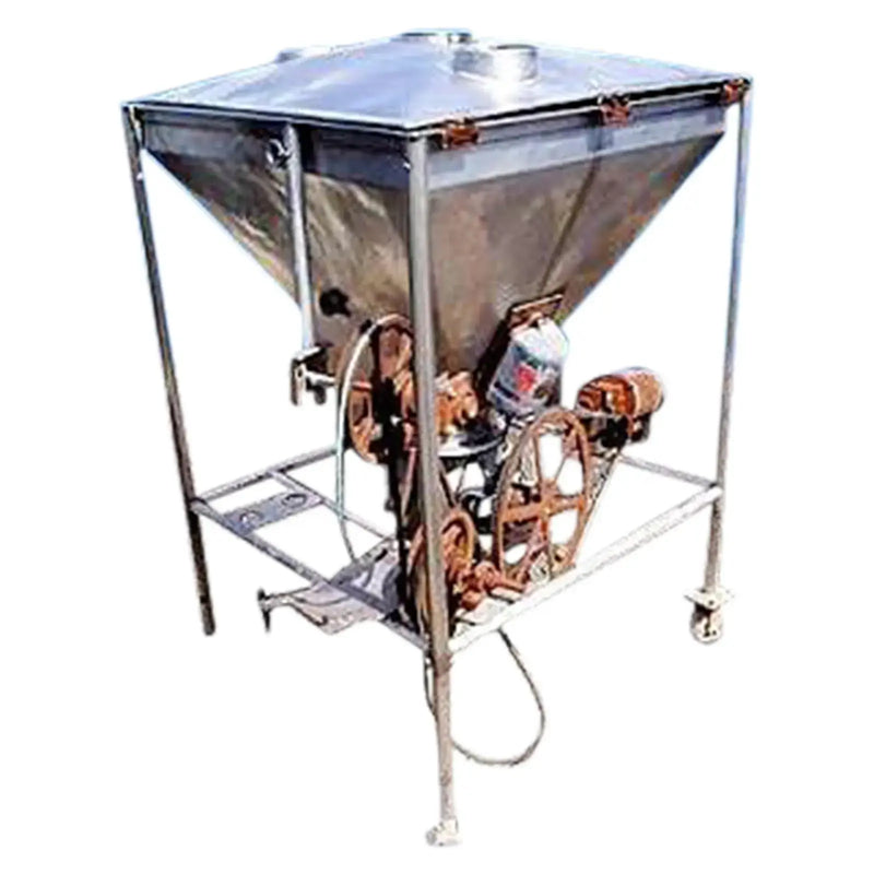 Stainless Steel Hopper with Rotary Airlock
