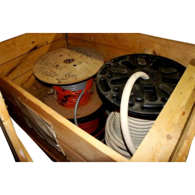 Hose On Reel and Cable In Crate