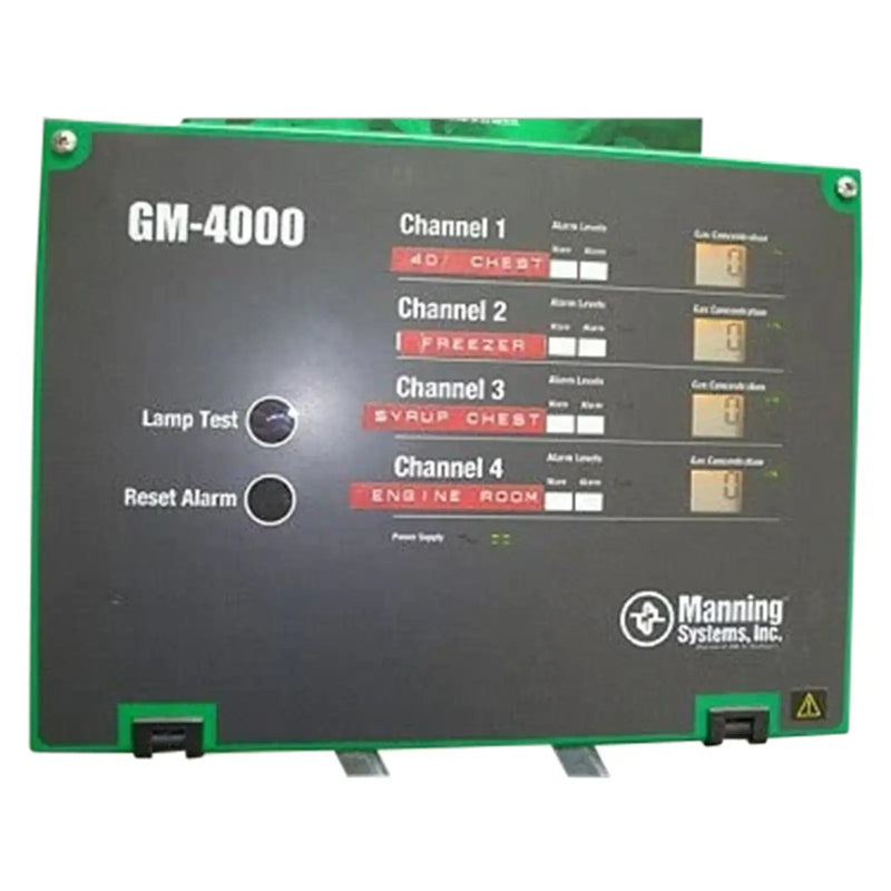 Manning 4-Station Industrial Quality Gas Alarm Monitoring System