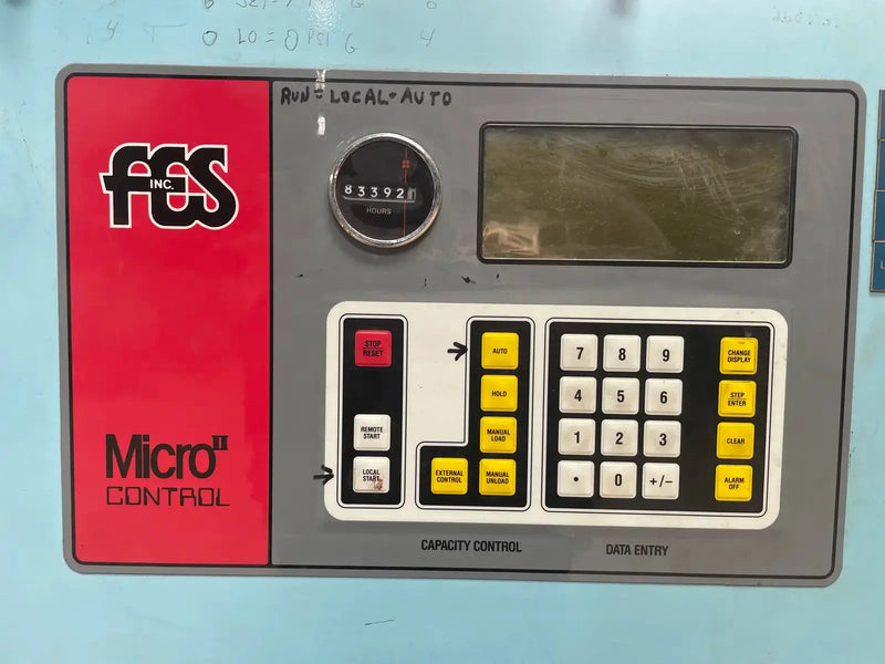 FES 225E Rotary Screw Compressor Package (Mycom 200MUD/5.8, 250 HP 230/460 V, FES Micro Control Panel)