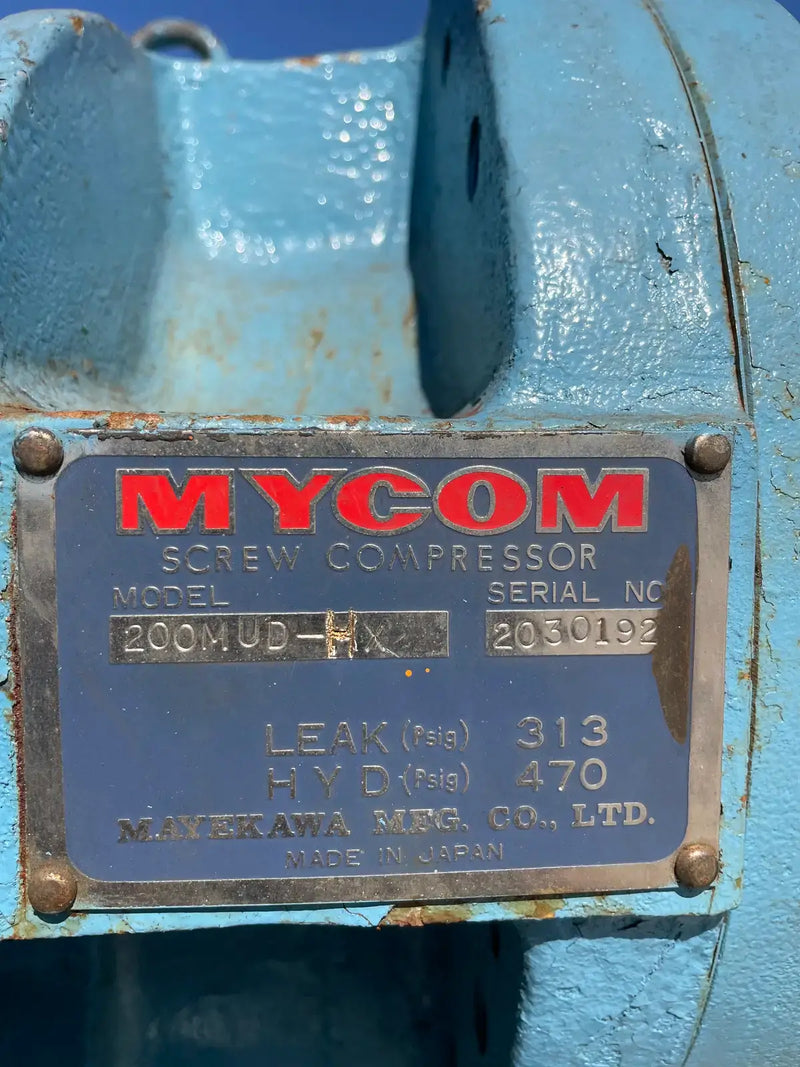 FES 225E Rotary Screw Compressor Package (Mycom 200MUD-HX, 250 HP 230/460 V, FES Micro II Control Panel)
