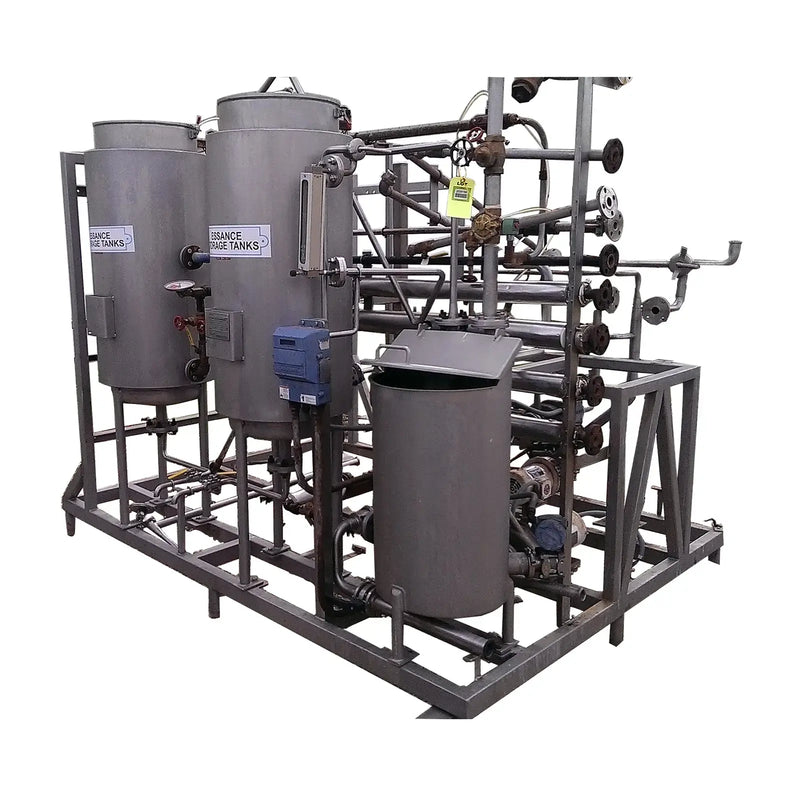 Essence Recovery Skid With Storage Tanks and Pumps