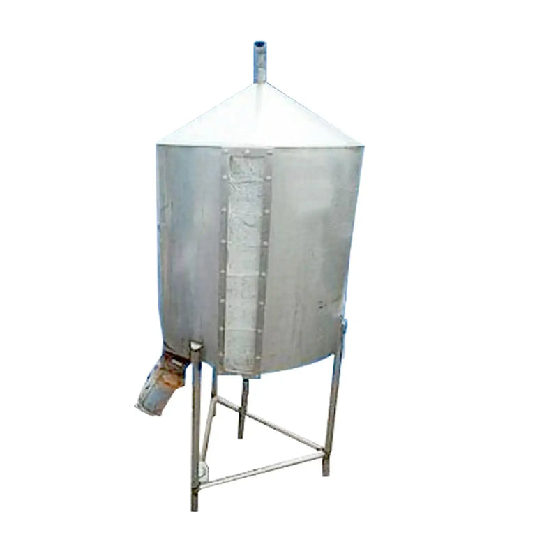 Stainless Steel Cone Bottom and Closed Top Mix Tank- 100 Gallon
