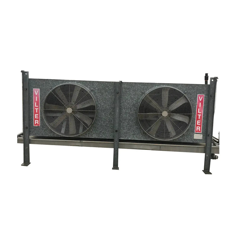 Vilter HP-28-63-L-RA-HGR Ammonia Evaporator Coil- 13 TR, 2 Fans (Low Temperature)