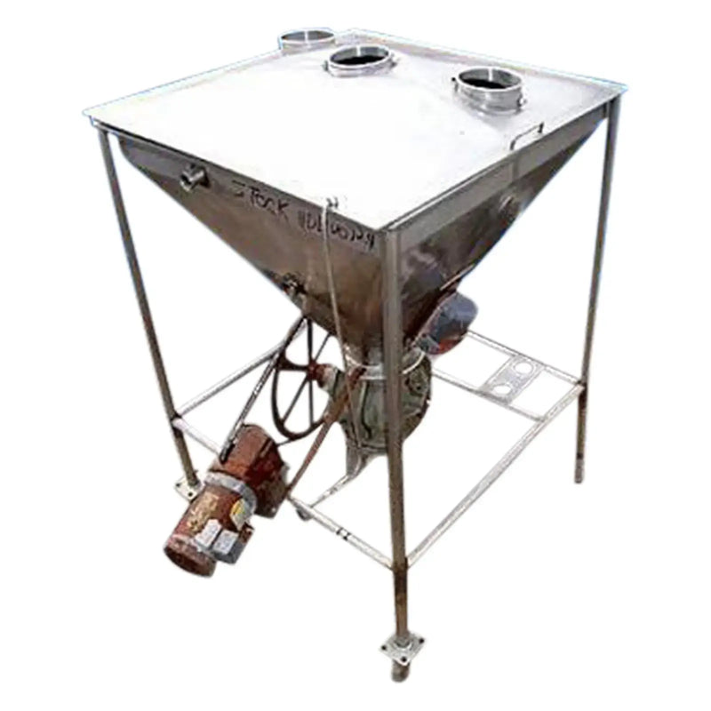 Stainless Steel Hopper with Rotary Airlock