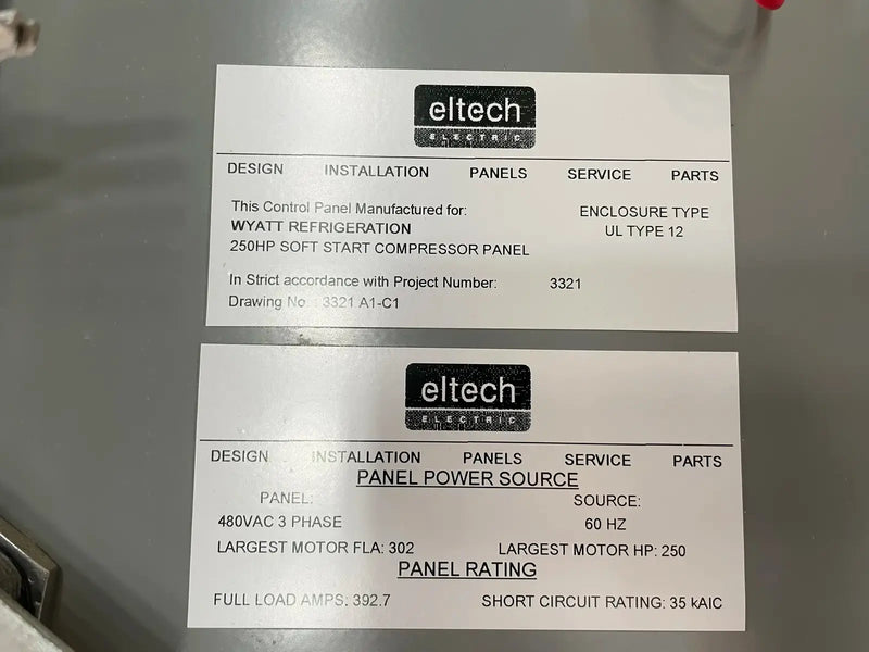 ELTECH Electric Motor Starter (250HP, Soft Starter)
