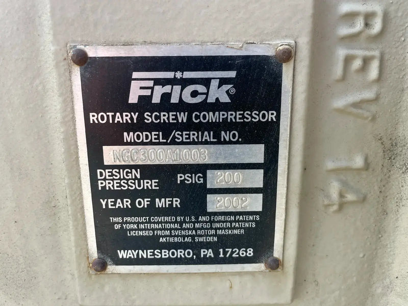 Frick NGC300 Rotary Bare Screw Compressor