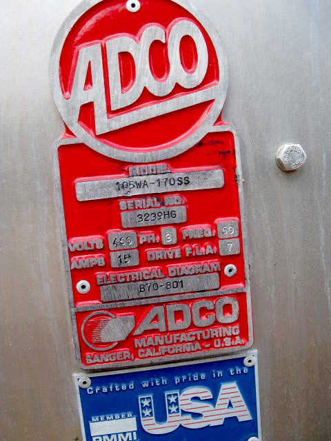 1992 ADCO Manufacturing Stainless Steel Wrap Around Sleever ADCO Manufacturing / Thermo Scientific 