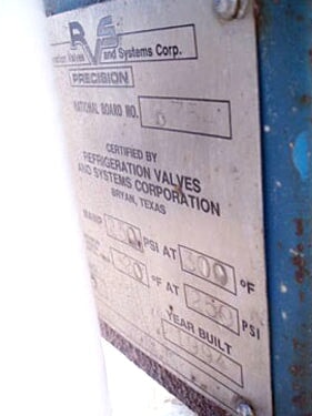 1994 RVS Ammonia Oil Pot - 18 Gallon RVS 