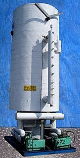 1994 RVS Vertical Ammonia Recirculator Package – 84 in. Dia. x 15 ft. H RVS 