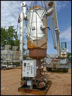 2001 E. L. Nickell Vertical Ammonia Recirculating Tank – 48 in. Dia. x 10 Ft. E. L. Nickell 