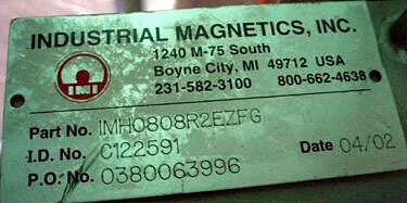 2002 Industrial Magnetics Inc. Drawer-In-Housing Magnetic Trap Industrial Magnetics Inc. 