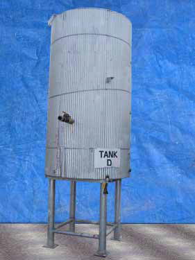 2002 Permian Fabrication & Service Vertical Stainless Steel Heated Tank - 1000 Gallons Permian Fabrication & Service 