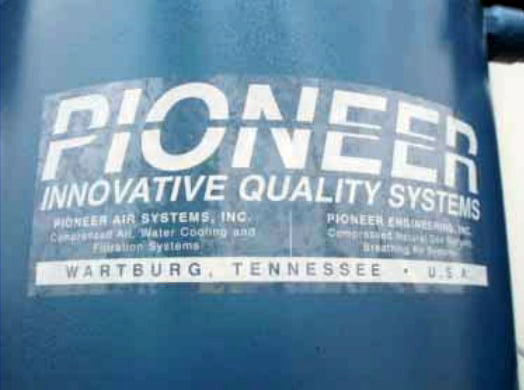 2005 Pioneer Air Systems Heatless Regenerative Dryer Pioneer Air Systems, Inc. 