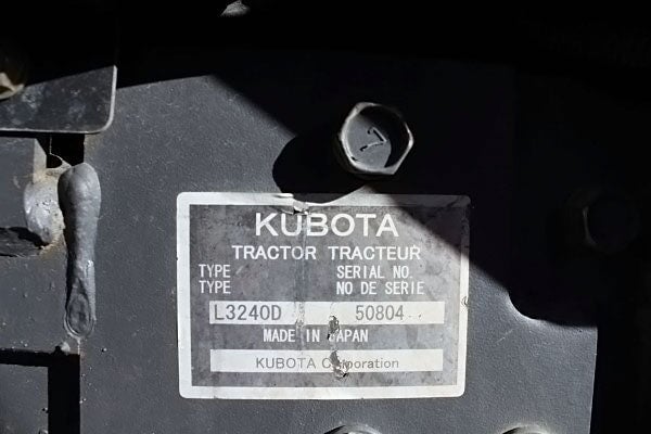 2010 Kubota L-3240-D Compact Tractor Kubota 