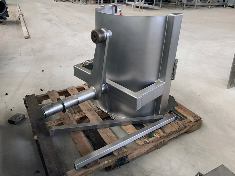 2016 Stainless Steel Column Lift Drum Dumper Custom Metal Craft 