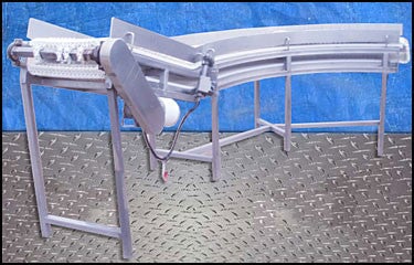 90 Degree Intralox Conveyor with Incline - 19 in. wide Not Specified 