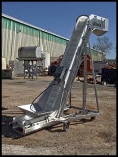 ACHS, Inc. Portable Incline Belt Conveyor - 13 in. Wide American Container Handling Systems, Inc. 