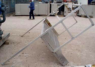 Aluminum Platform with Guard Rails Not Specified 