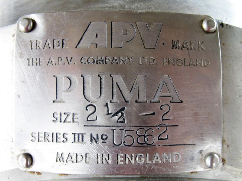 APV Puma Sanitary Centrifugal Pump - 5 HP APV Puma 