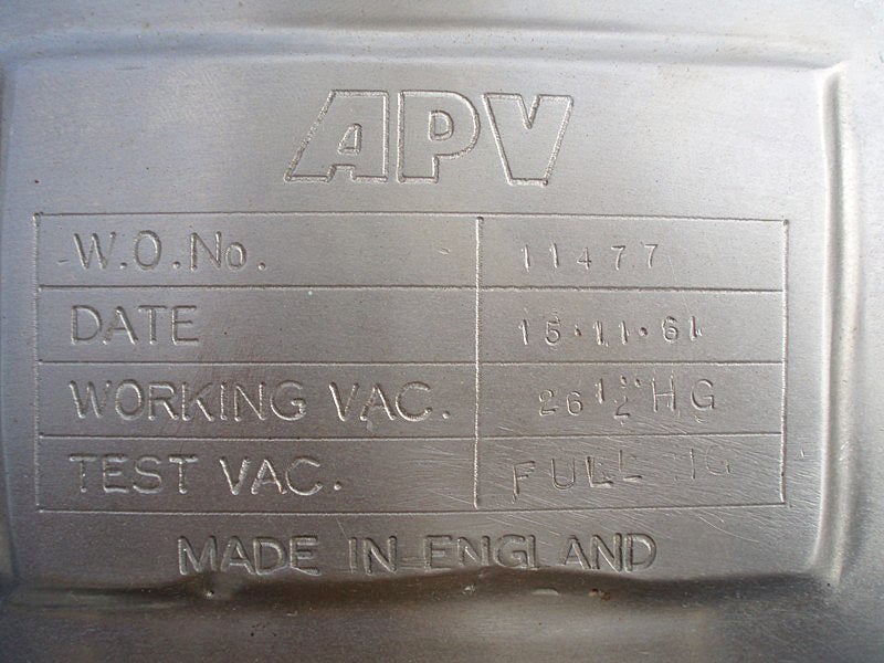 APV Single Effect Falling Film Plate Evaporator APV 
