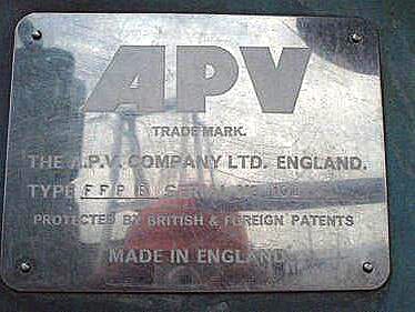 APV Two Stage Falling Film Plate Evaporator APV 