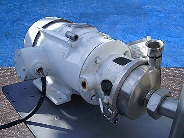 APV/Crepaco Centrifugal Pump with Stainless Steel Feed Hopper APV Crepaco 