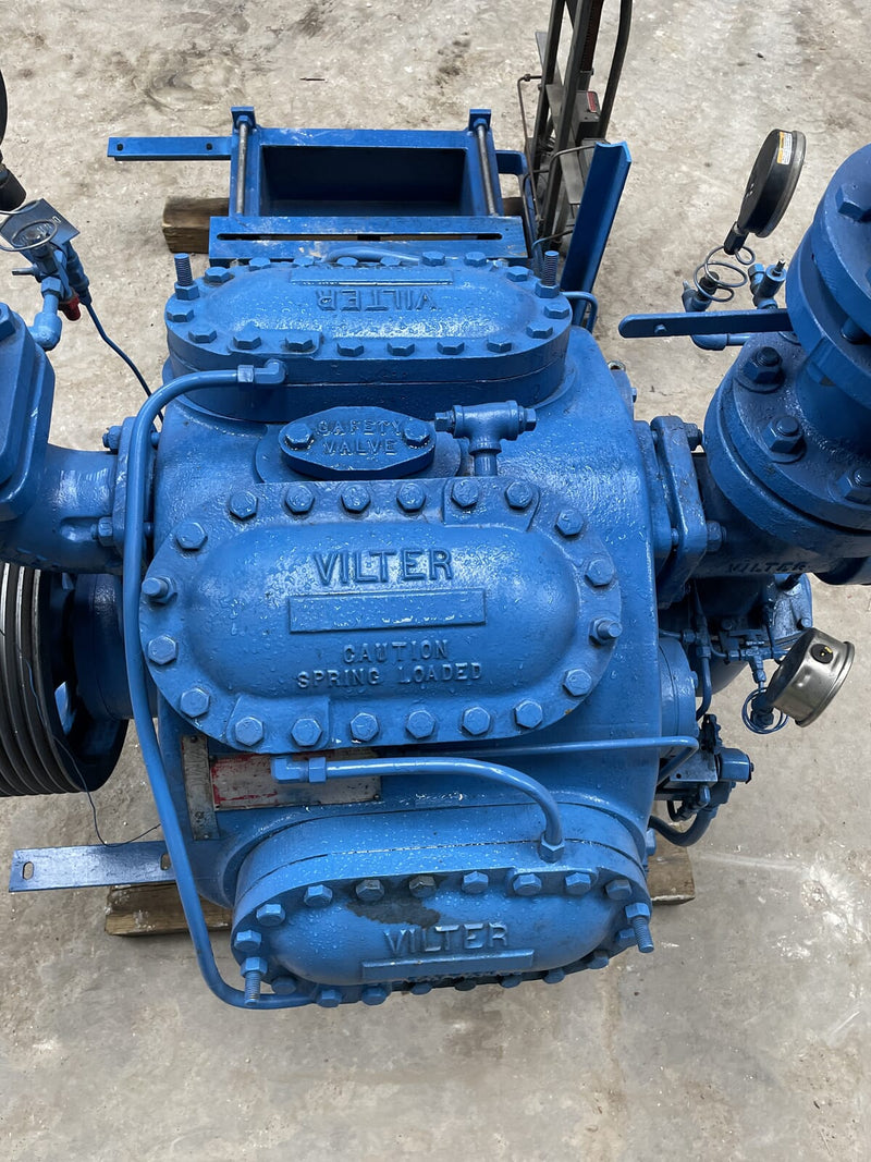 Vilter 458 8-Cylinder Reciprocating Compressor Package (Belt Driven)