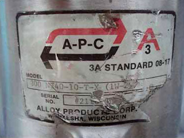 Assorted APC Air Actuated Valves APC 