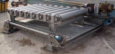 Avery Weigh Tronix Stainless Steel Platform with Roller Conveyor Avery WeighTronix 